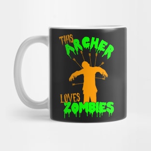 This Archer Loves Zombies - Archer Costume Halloween graphic Mug